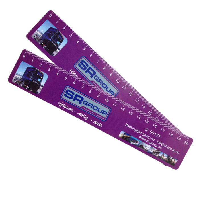 Custom Logo printed personalized shape PVC ruler bookmark for promotion