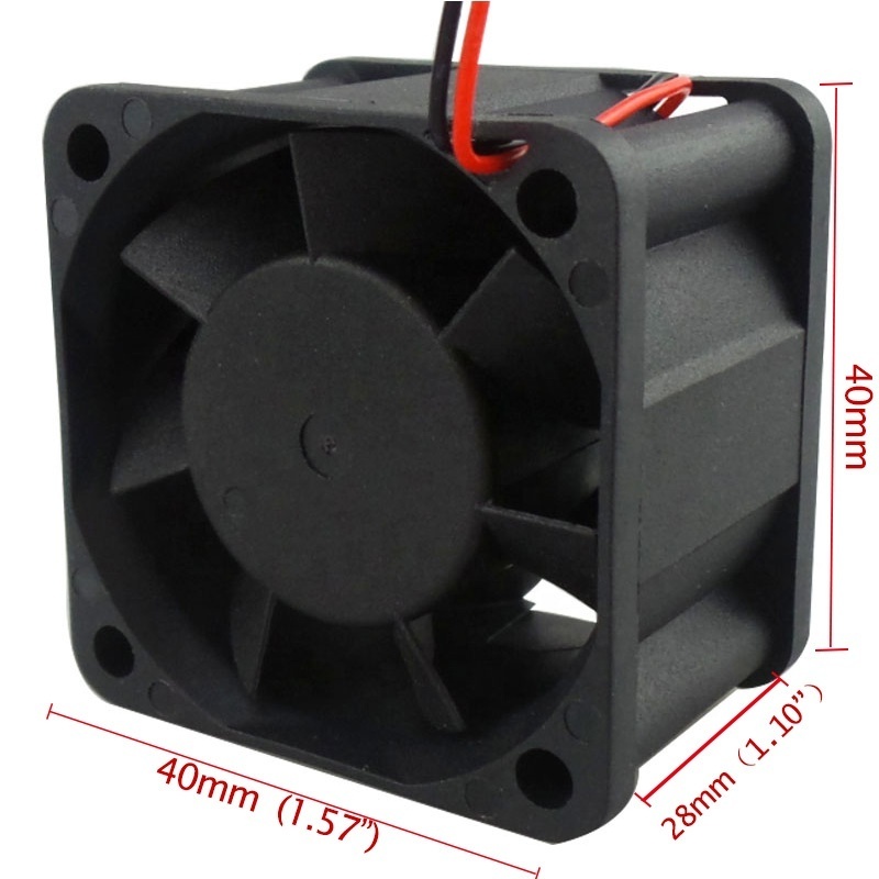 CE approved 40mm 40x40x28mm ball bearing 20000rpm high cfm generator cooling dc 12v 24v fan for inverter