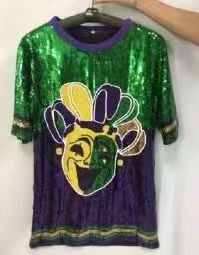 mardi gras sequin jacket apparel 2024 sequin dress