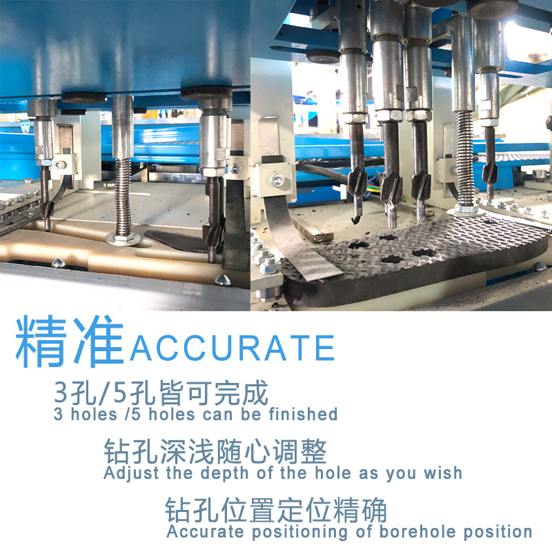 Factory Sales Automatic EVA PVC Rubber Sandals Slipper Sole Drilling Machine Flip Flop Making Machine ZE-2A