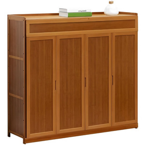 OEM Shoe Cabinet Home Entrance Bamboo Shoe Cabinet Thin Shoe Cabinet for Living Room