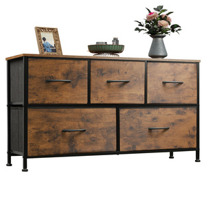 Licheng apartment chest antique wooden chest of drawers Fabric Drawer Dresser For Bedroom Living Room