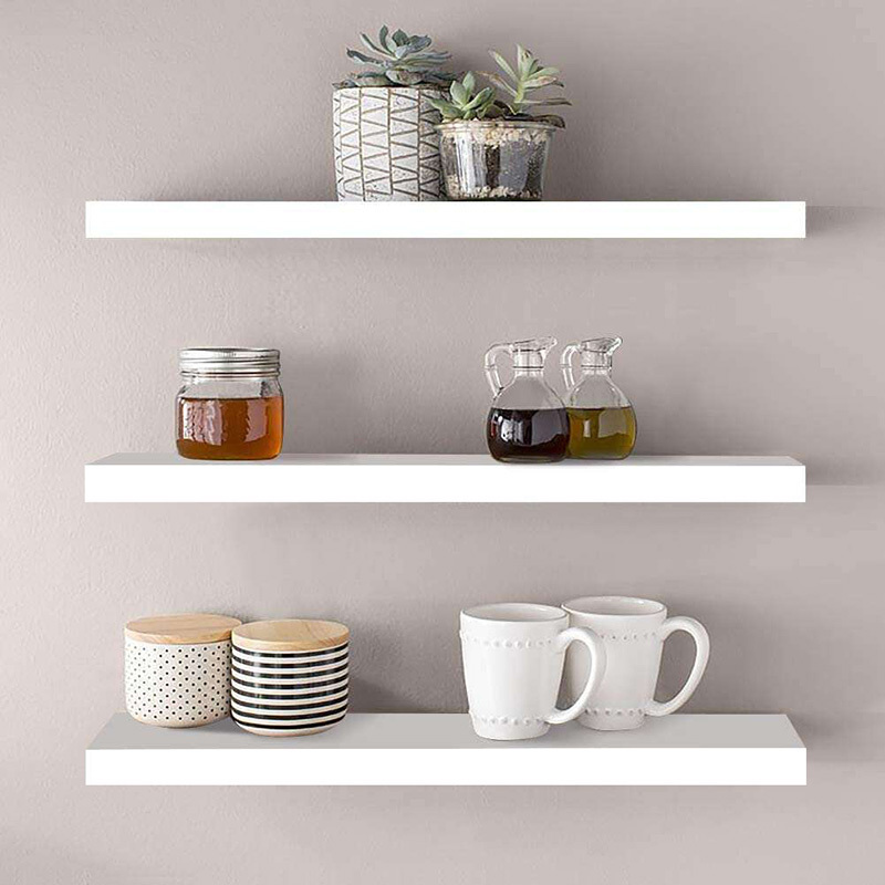 White 4-Cube Wooden Display Unit Bookcase Functional Small Wood Storage Shelves Organizing spices wine cabinet 1mm Box