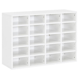 Hotel White Home Shoe Rack Shoe Cabinet for 20 Pairs Shoes Hallway