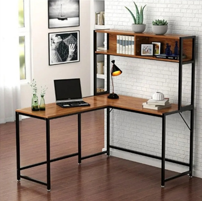 Modern Design 2-Tier Wooden Serving Cart Trolley Black Metal Bar Cart for Home Hotel Kitchen Dining Room