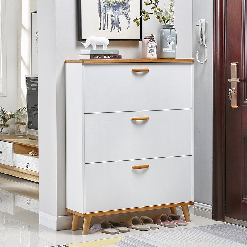 living room furniture shoe cabinet with seat wood furniture corner cabinet