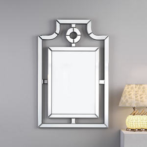 Large Modern Home Decor Framed Wall Mirrors Iron for Living Room Everyday Use