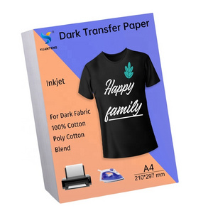 Heat Transfer Paper for Dark Fabric T Shirt Transfers Paper for Inkjet Printer Printable Heat Transfer Vinyl for T-Shirts