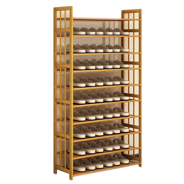 Home Center Round Wooden 100 Pair Sho Shoe Rack Adjustable