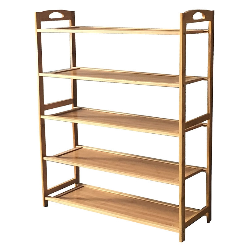 Home Center Round Wooden 100 Pair Sho Shoe Rack Adjustable