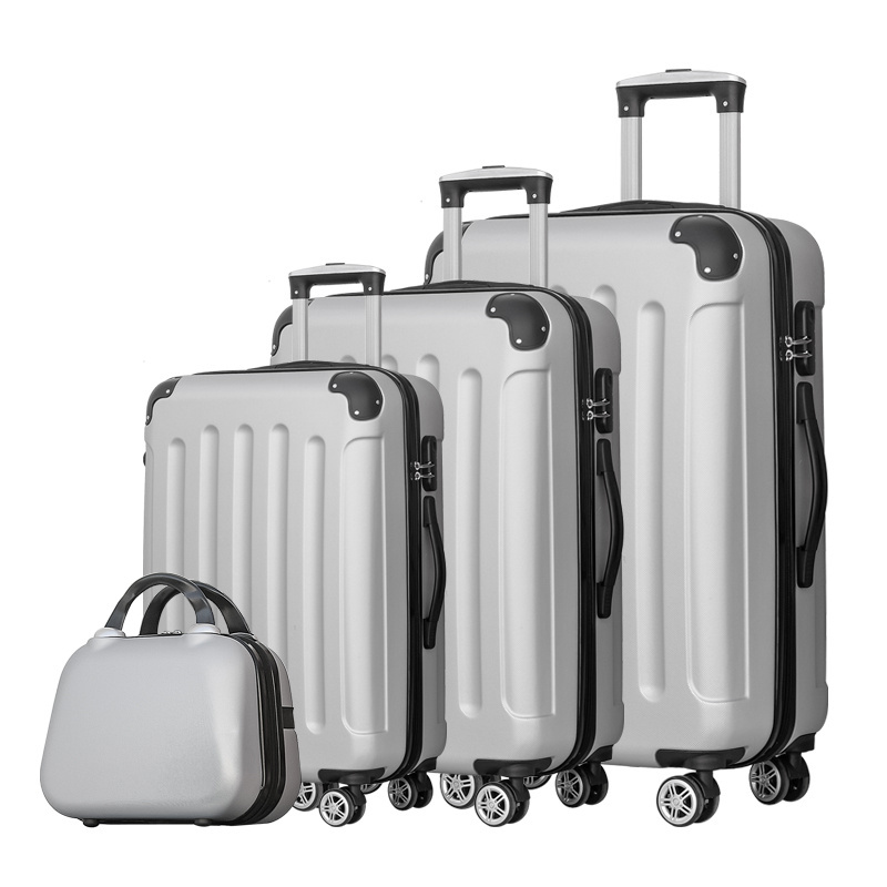 New Arrival Customized luggage set with Universal wheels  travel bags  trolley case   ABS Suitcase travel case