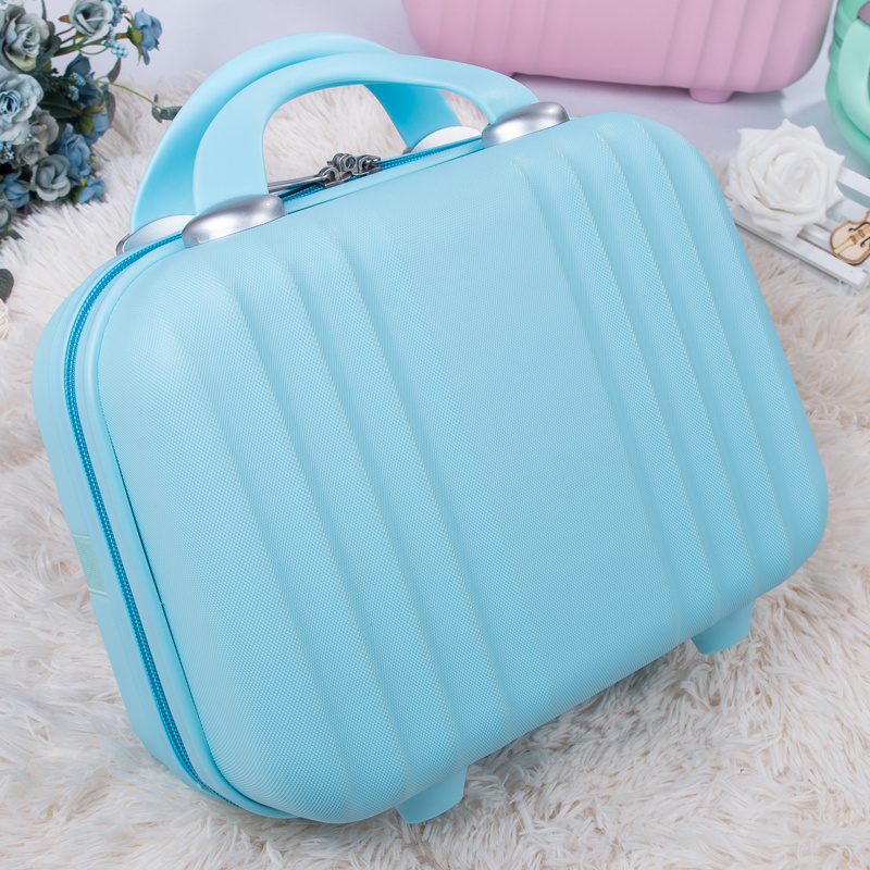 9 years old beautiful colorful hard makeup case suitcase mini bag cosmetic bags handbag travel organizer for women gift