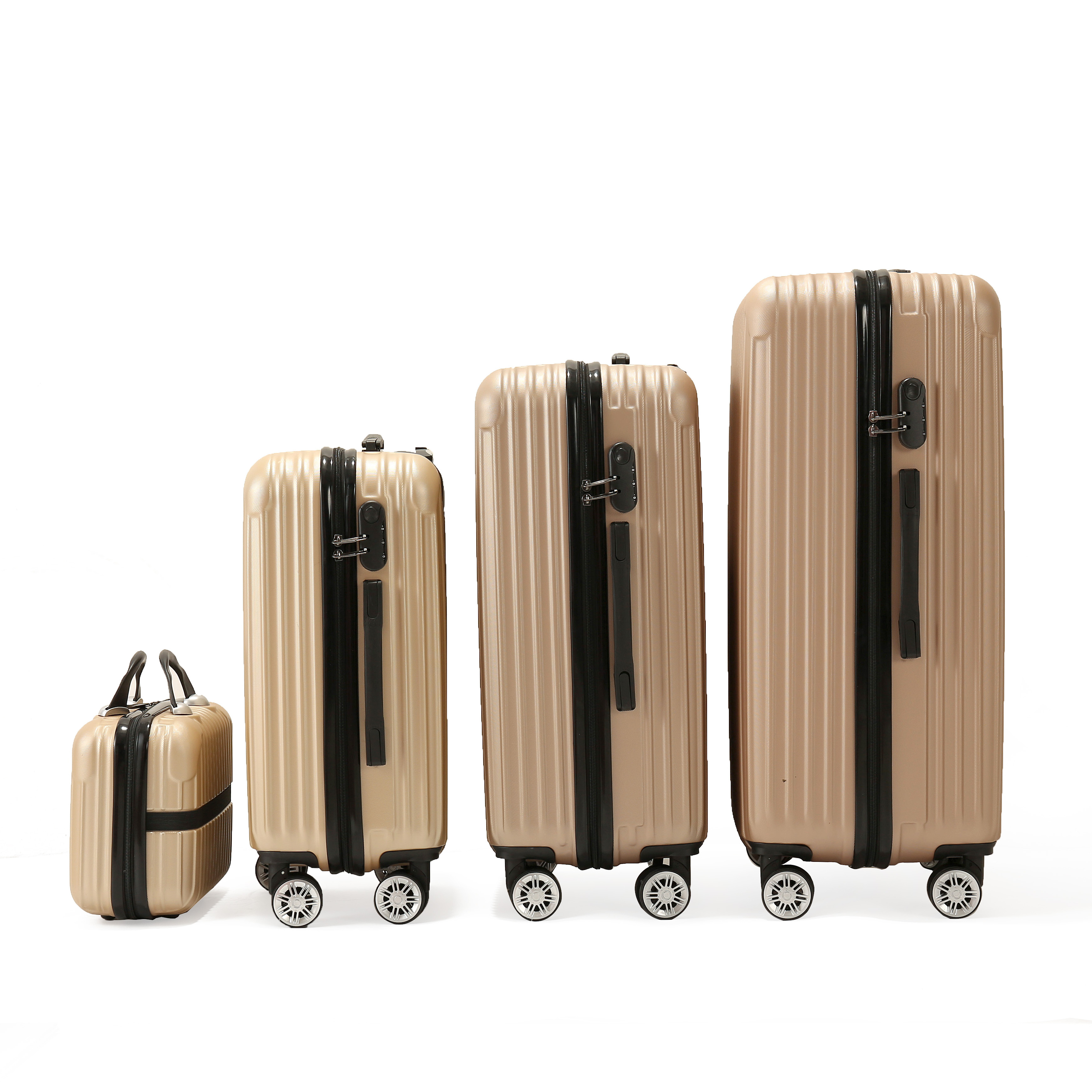 Hot sale travel trolley luggage bag waterproof hard shell retractable suitcase