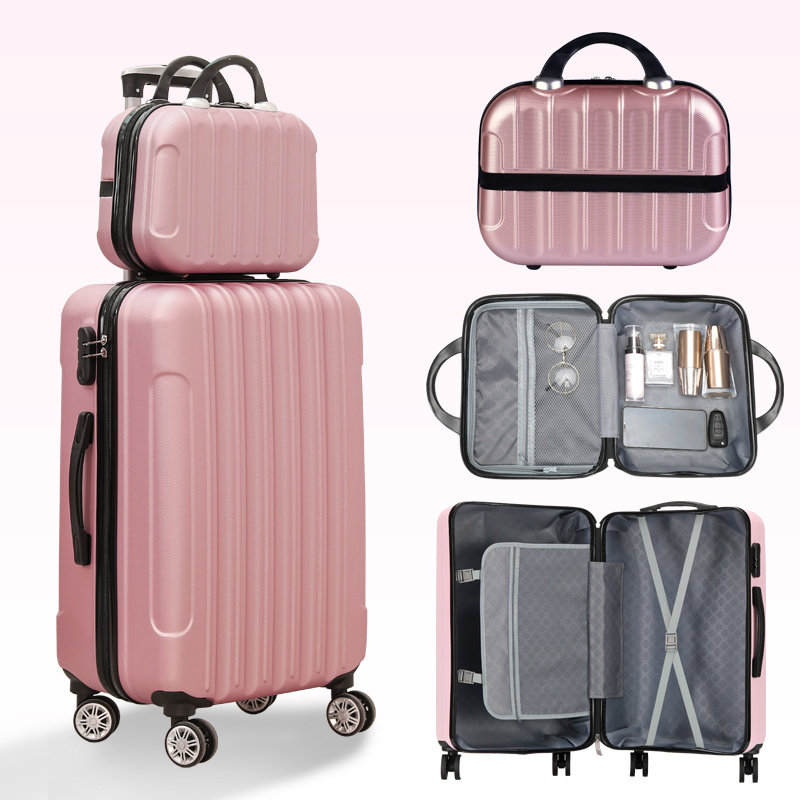 New Model  business suitcase trolley case with universal wheel large capacity code box 20 24 28 inch luggage sets