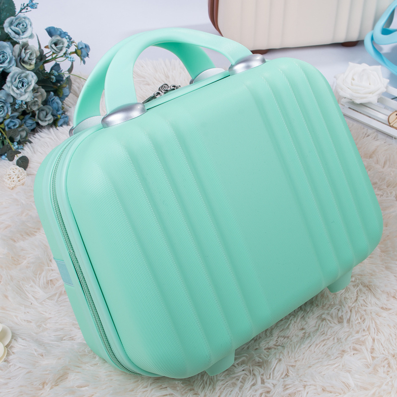 9 years old beautiful colorful hard makeup case suitcase mini bag cosmetic bags handbag travel organizer for women gift