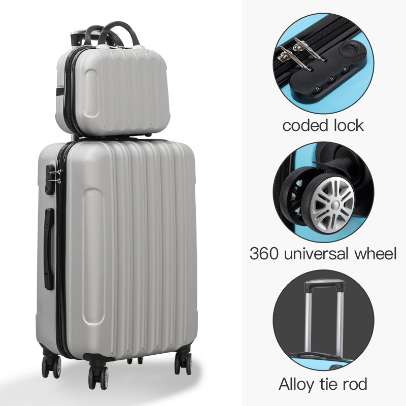 Hot sale Wholesale new design luggage set  with Large capacity Abs travel bags luggage Password lock suitcase sets