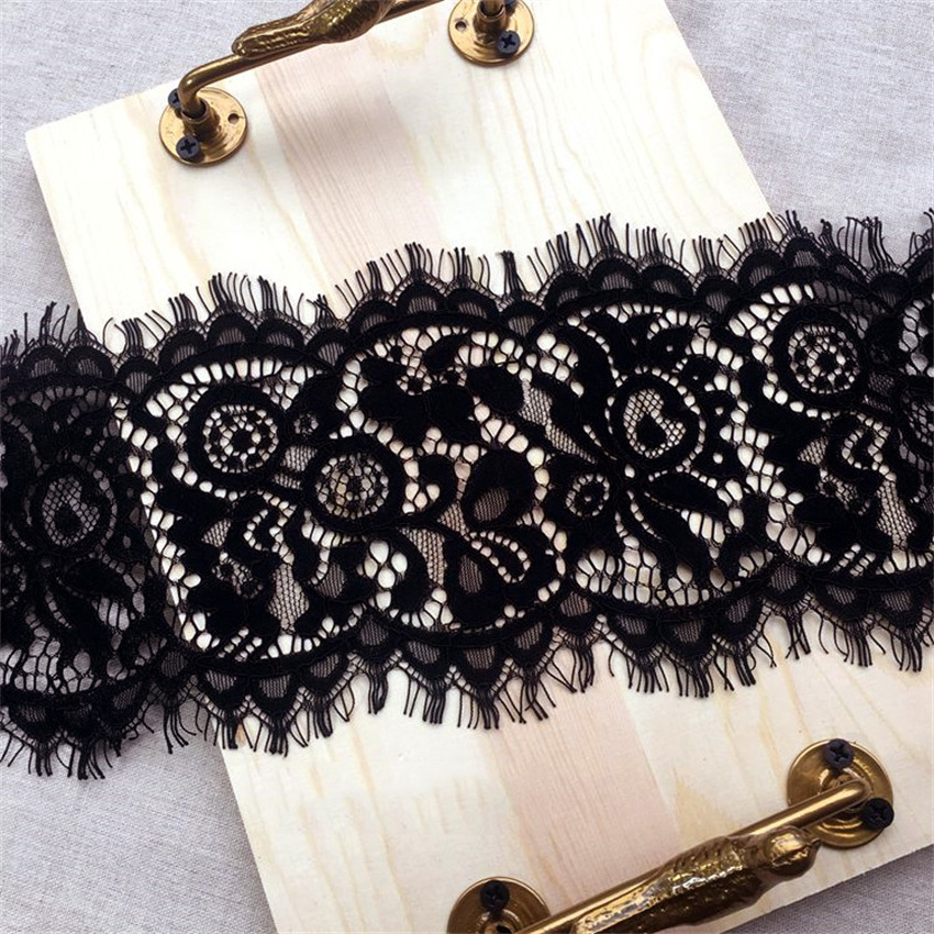 Zeal Beautiful French Eyelash Lace Fabric Diy Exquisite Lace Embroidery Clothes Wedding Dress Accessories