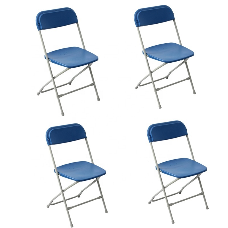 4-Pack Best Seller Brown Plastic Wedding Folding Plastic Chair For Rental For Outdoor Events like Banquet Wedding Party