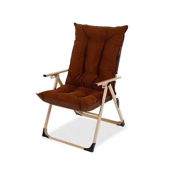 Heavy Duty Compact Folding Chair Recliner with Cushion