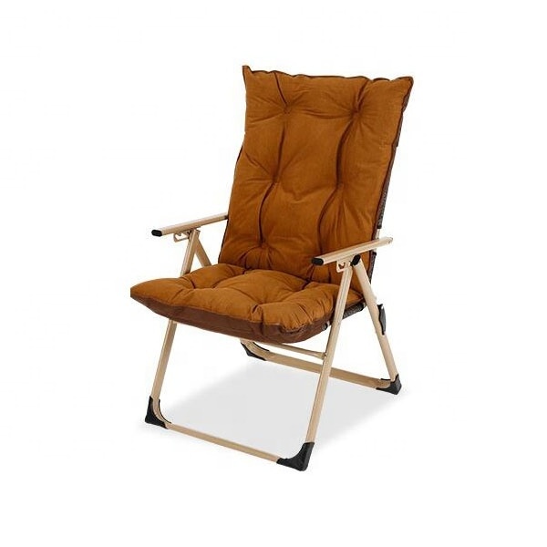 Heavy Duty Compact Folding Chair Recliner with Cushion