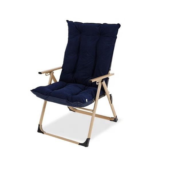 Heavy Duty Compact Folding Chair Recliner with Cushion