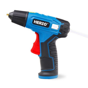 HERZO 4V Battery Li-ion Cordless Mini Hot Melt Glue Gun With 20pcs Glue Sticks Family DIY Tools