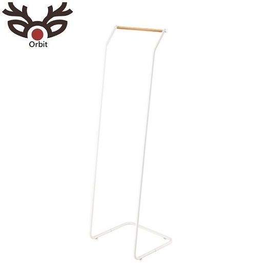 Simple Design Floor Free Standing Steel Coat Rack New White