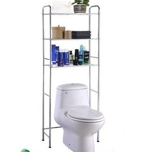 Bathroom Organizer Shelves With 3 Tier Space Saver Towel Storage Rack