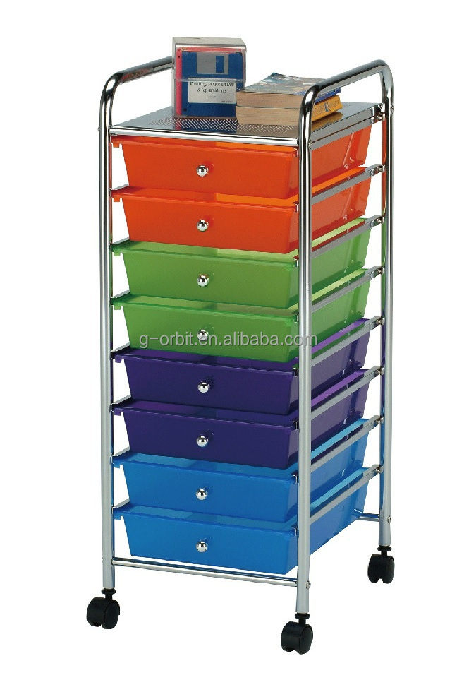 Kitchen Trolley Housekeeping Trolley Beauty Salon Drawer Plastic Trolley