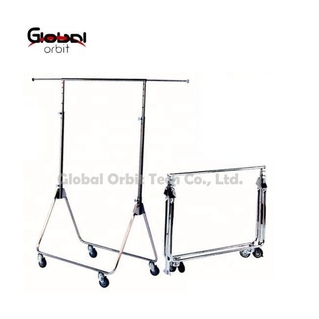 New Product Collapsible Clothing Display Folding Garment Hanging Rack