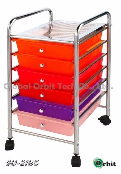 Kitchen Trolley Housekeeping Trolley Beauty Salon Drawer Plastic Trolley