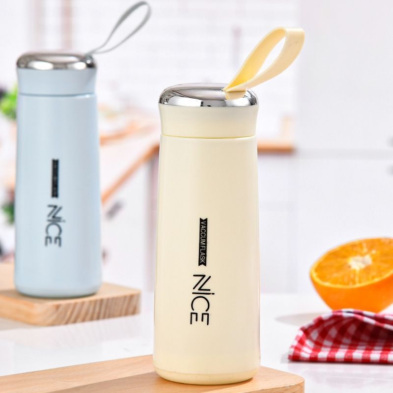 Voss 350ml Borosilicate Glass Water Bottle Tumbler Glass Bottle with Lid Accessories Gym CLASSIC Business Adults Gifts 400 Ml