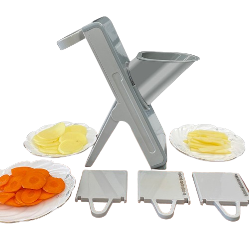 Manual Food Chopper Grater Julienne Mandoline Slicer Cutter with Container