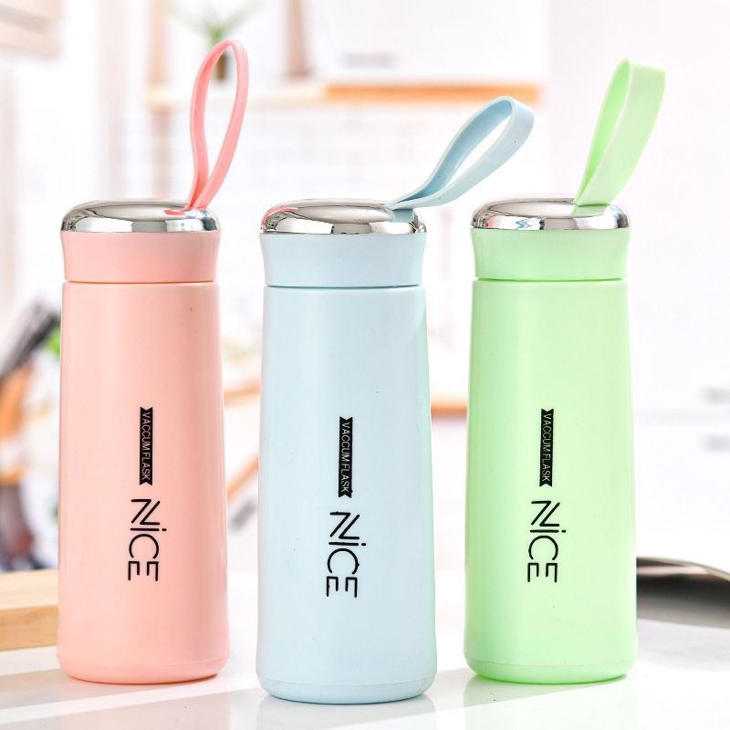 Voss 350ml Borosilicate Glass Water Bottle Tumbler Glass Bottle with Lid Accessories Gym CLASSIC Business Adults Gifts 400 Ml