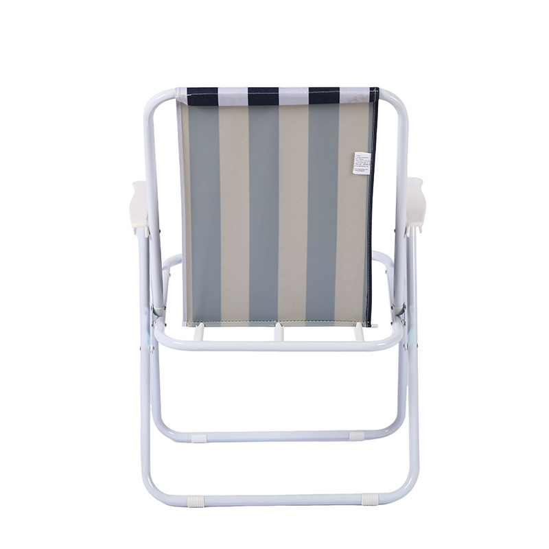 Wholesale Lightweight Folding Aluminium Beach Chair Portable Camping Picnic Outdoor Leisure Camping Striped Beach Chair