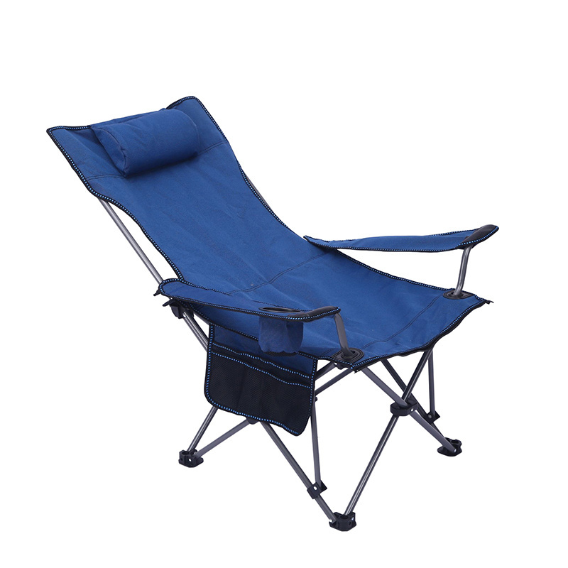 Folding Recliner Outdoor Ultra Lightweight with Armrests Side Pockets and Leg Rests Camping Beach Chair