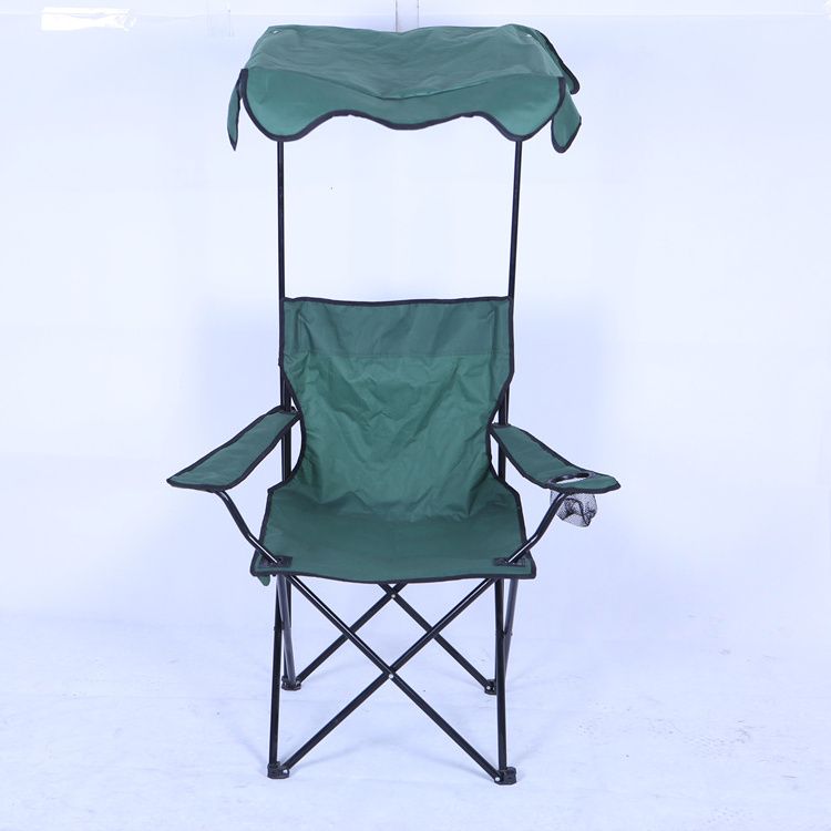 Factory wholesale Lightweight Camping Chair Outdoor Beach Lounge Chair With Sunshade Canopy