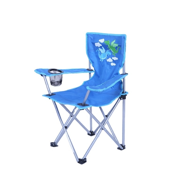 Customized Logo Portable Outdoor Kids Cartoon Folding Camping Chairs Kids Beach Chair