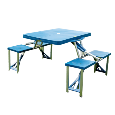 Portable Outdoor Patio Table and Chairs Set 4 Chairs Folding Camping Aluminium Table and Chairs Set