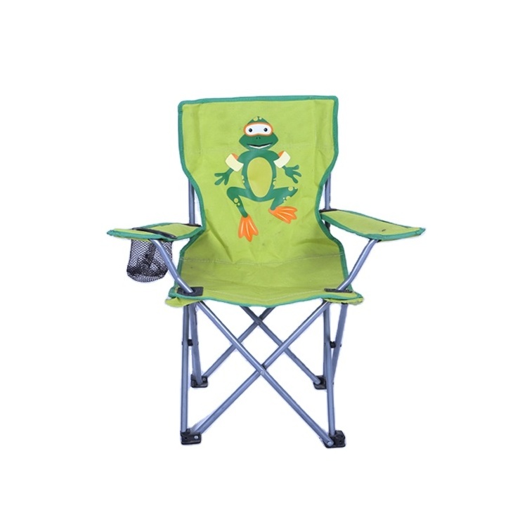 Customized Logo Portable Outdoor Kids Cartoon Folding Camping Chairs Kids Beach Chair