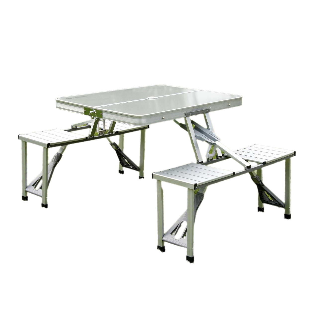 Portable Outdoor Camping Table and Chairs Set 4 Chairs Folding Camping Aluminium Table and Chairs Set