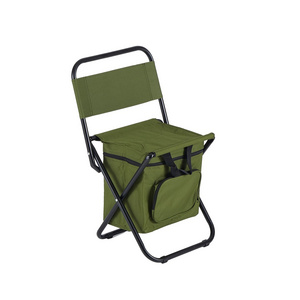 Custom Color Outdoor Chair Collapsible Lightweight Camping Folding Storage Bins Stool Chairs