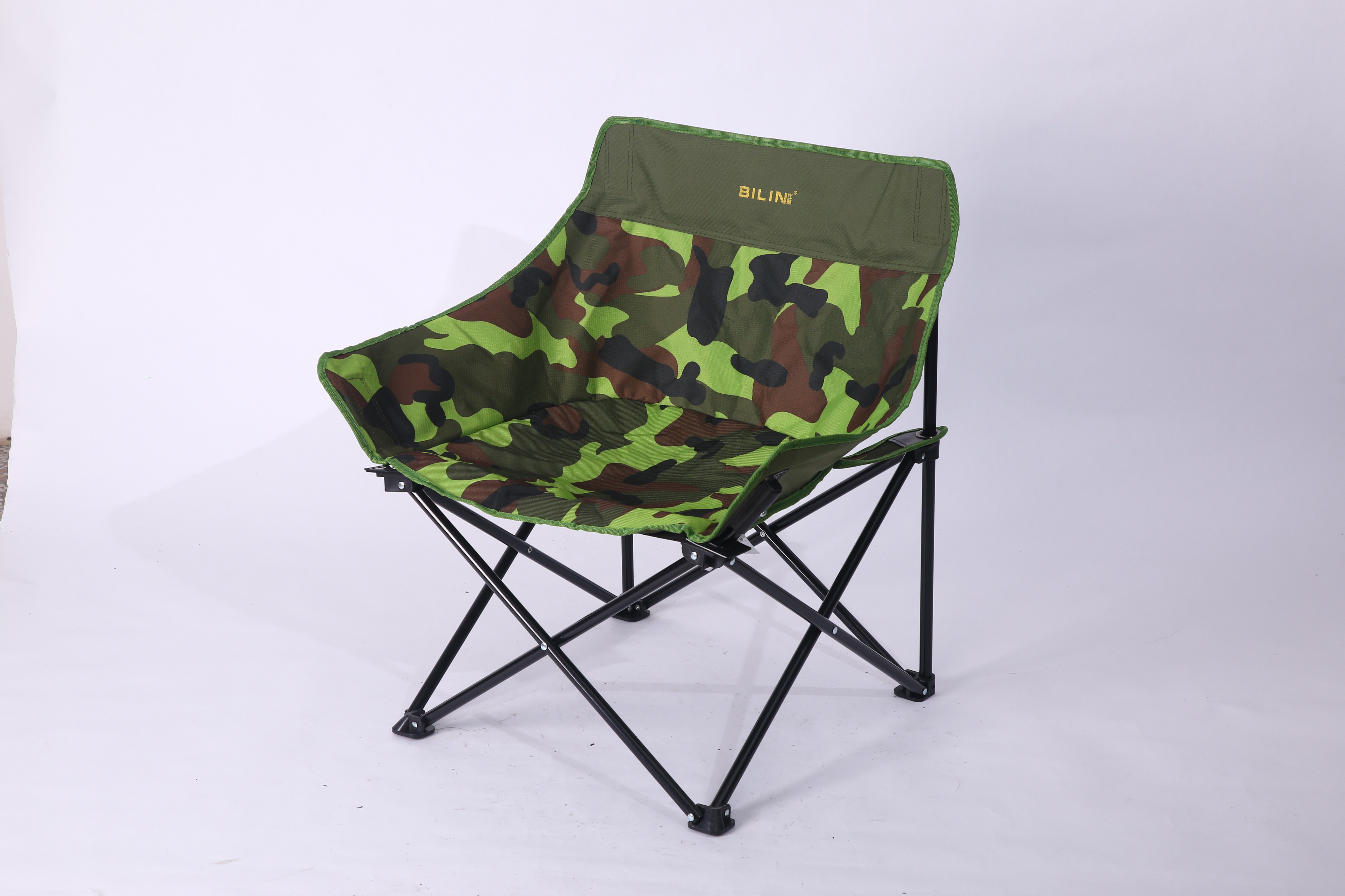 Customisable Foldable Chair Over Sized Padded Camping Half Moon Shaped Chairs