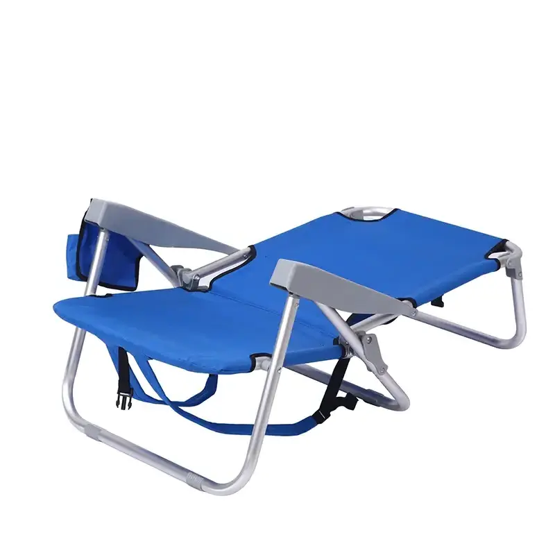 Portable Folding Outdoor Sun Lounge Aluminum Frame Camping Beach Travel Chairs