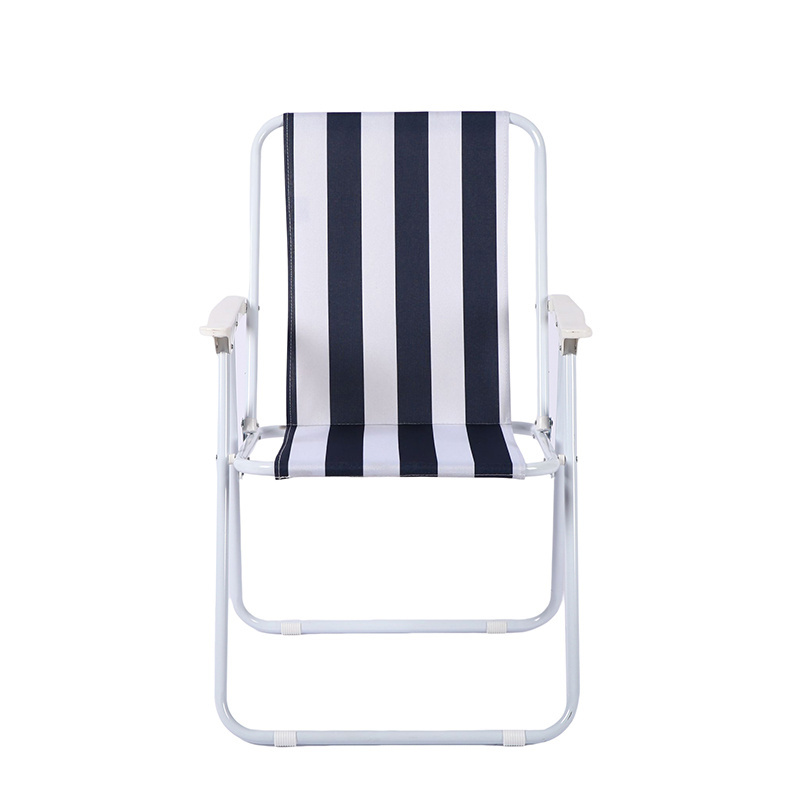 Wholesale Lightweight Folding Aluminium Beach Chair Portable Camping Picnic Outdoor Leisure Camping Striped Beach Chair