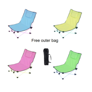 Wholesale Travelling Outdoor Leisure Chair Low Seat Adjustable Backrest Portable Camping Beach Chair