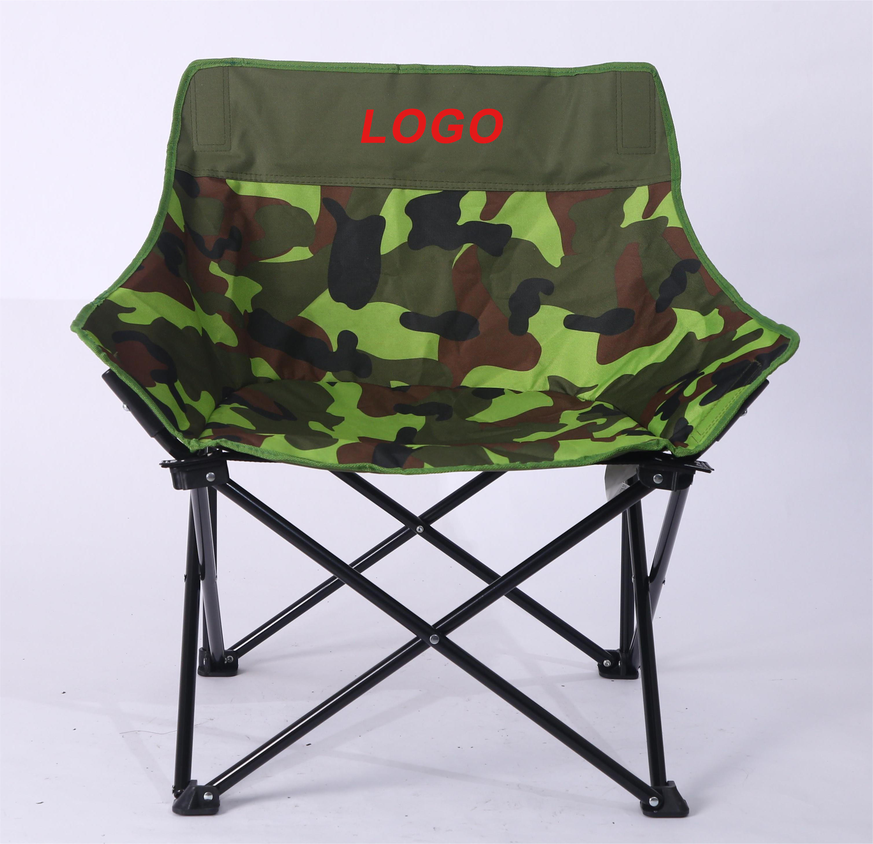 Customisable Foldable Chair Over Sized Padded Camping Half Moon Shaped Chairs