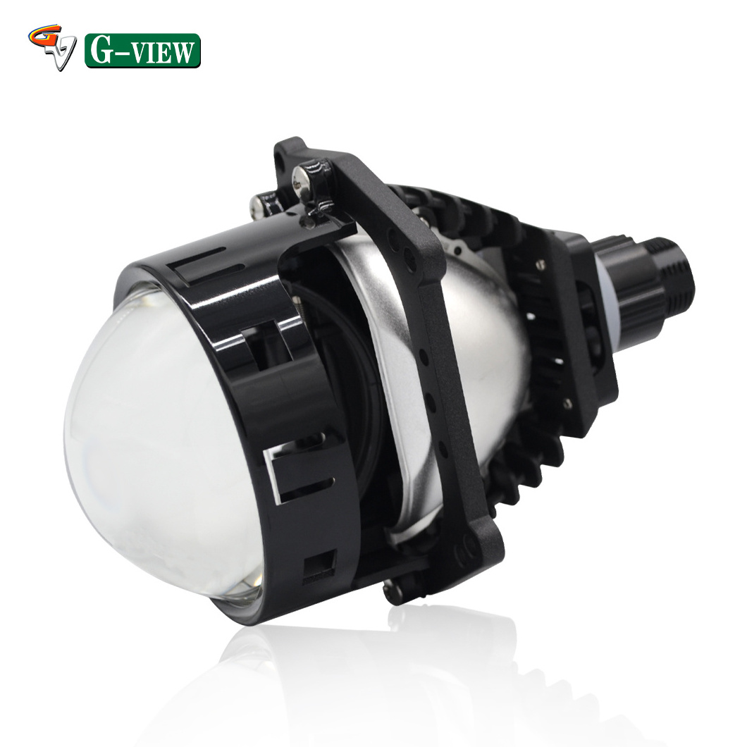 G-View Brand Bi LED Projector Lens Car 3Inch Lens Car and Truck Lights H4 H7 9005 9006 Universal Cars LED Projector Headlight