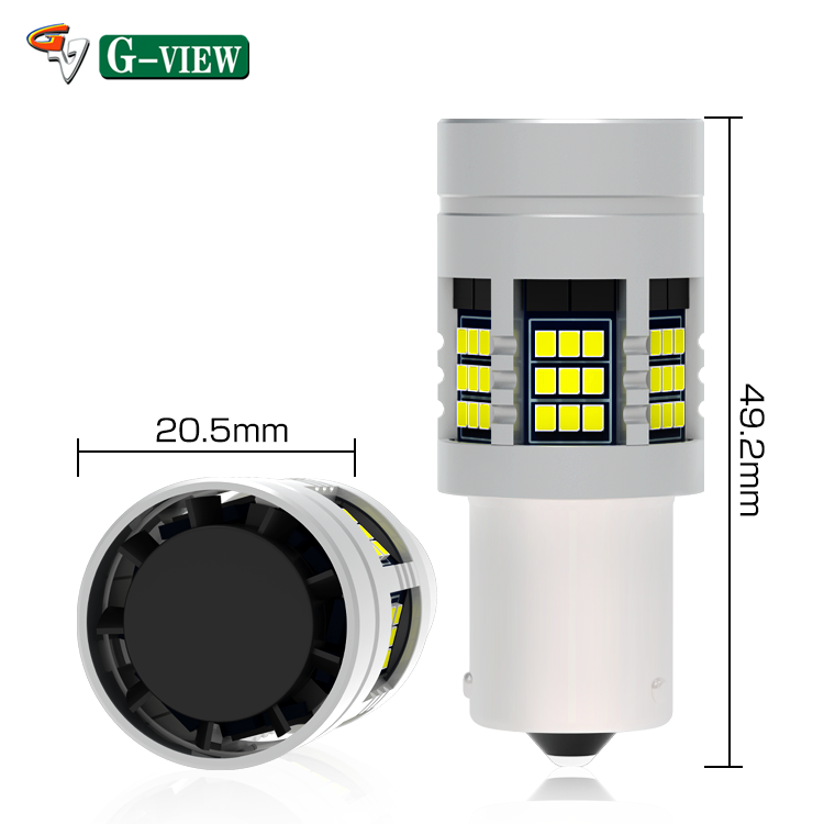 Gview Hot Sale GSC 1156 1157 27w Canbus Car LED 1600lm Error Free Auto Led Light Bulbs No Hyper Flash Signal Brake Tail LED Bulb