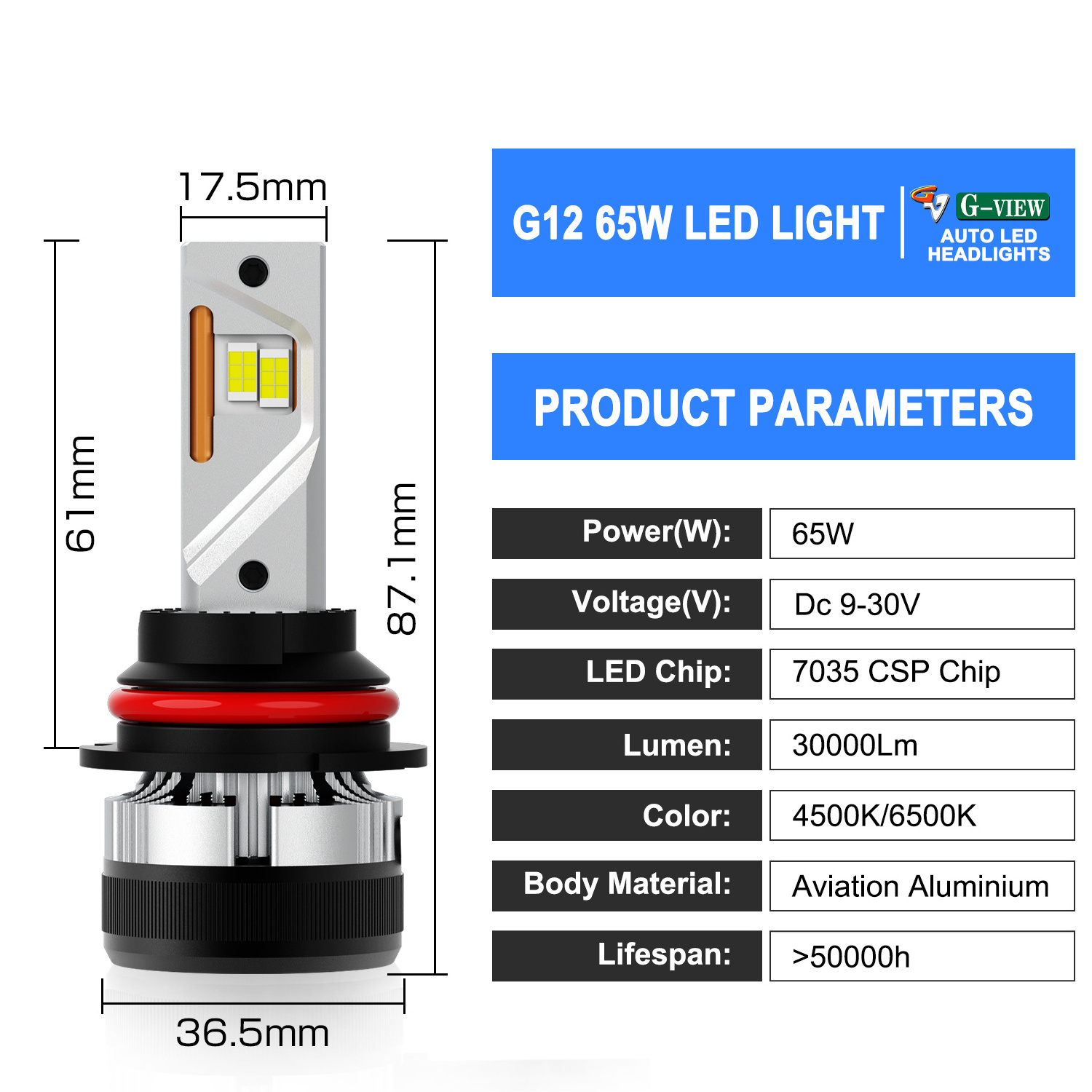 Gview lights bulb h4 130w for mazda 3 axela dynamic turn yellow signal function drl lamp daytime running car led headlight